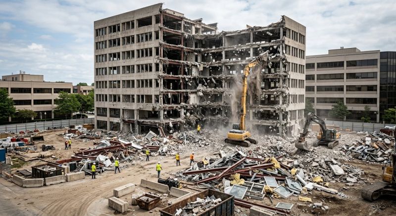 Commercial Building Demolition in Sacramento, CA